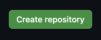 The green Create repository button.